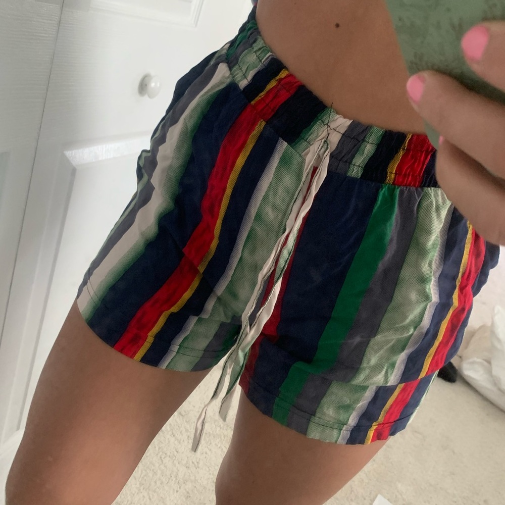 Colorful Striped Soft Short—high waisted - Picture 4 of 4